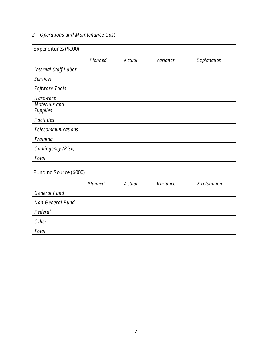 Project Closeout Report Template, Page 7