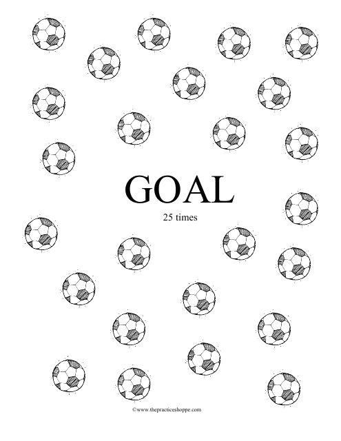 Soccer Practice Chart Template
