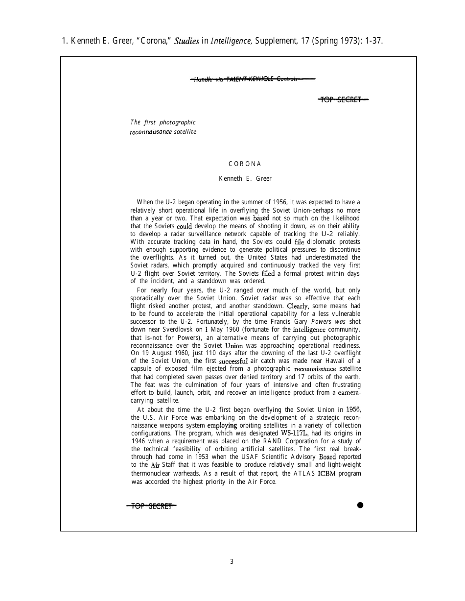 Corona: Americas First Satellite Program - Kevin C. Ruffner, Page 18