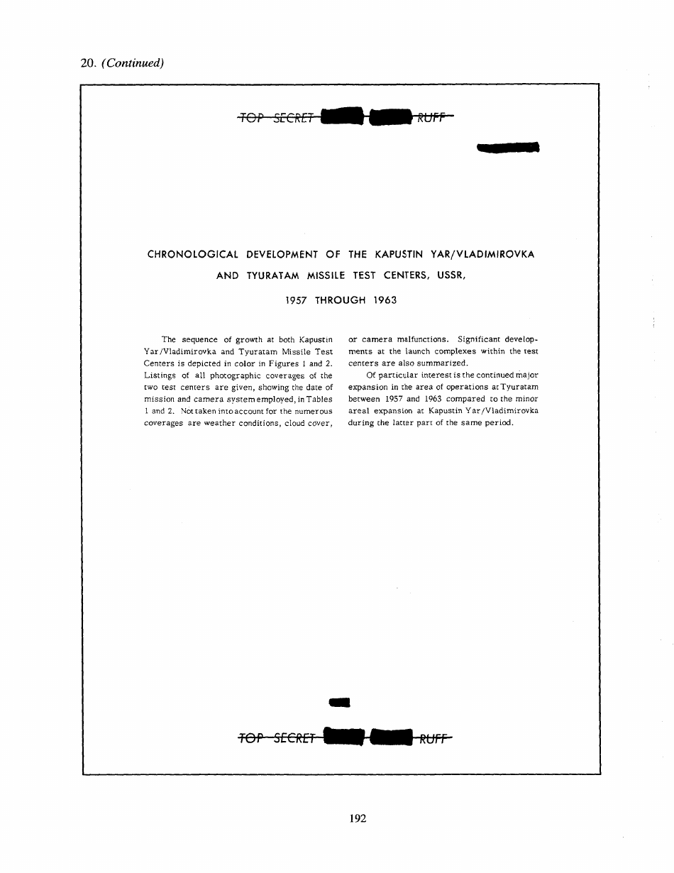 Corona: Americas First Satellite Program - Kevin C. Ruffner, Page 197