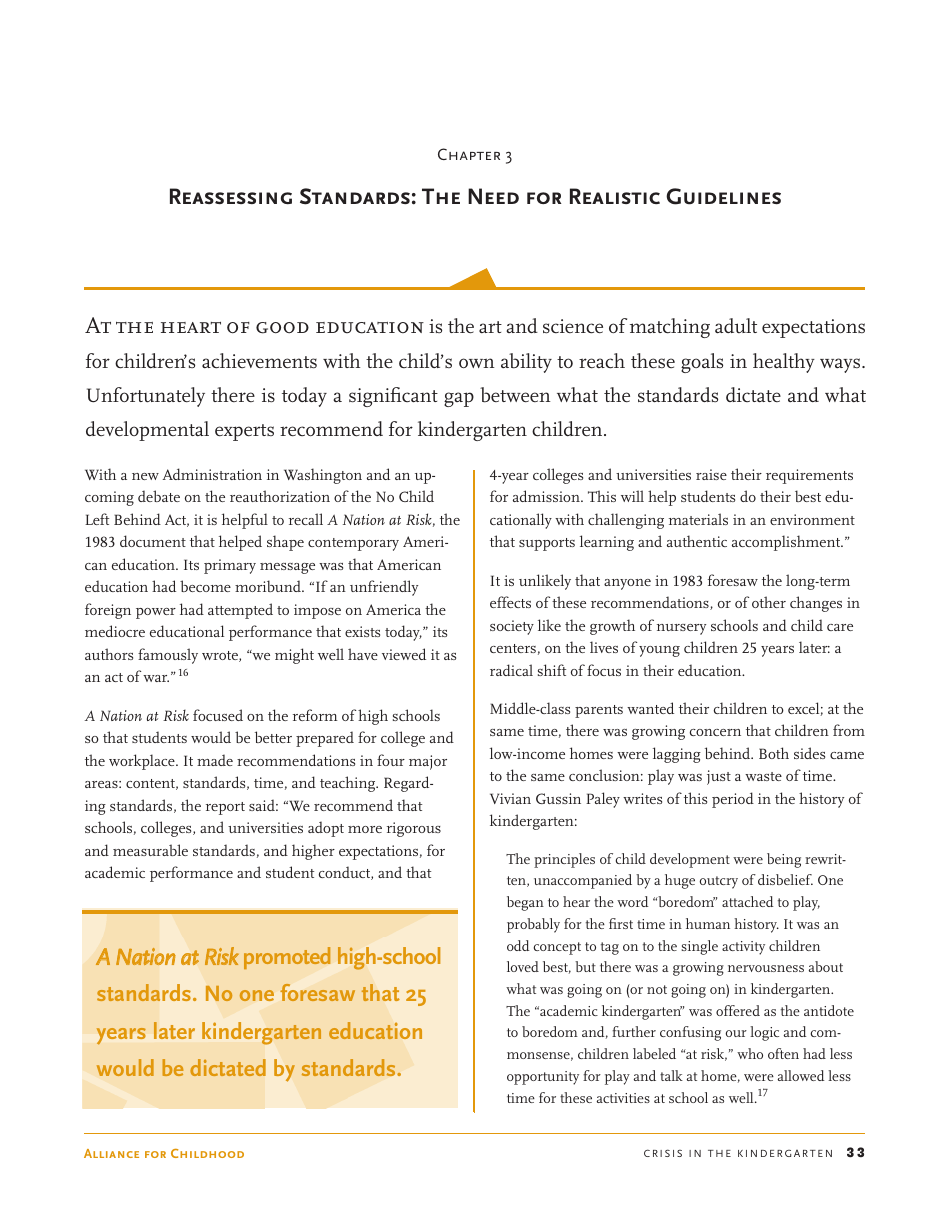 Crisis in the Kindergarten: Why Children Need to Play in School - Edward Miller, Joan Almon, Page 33