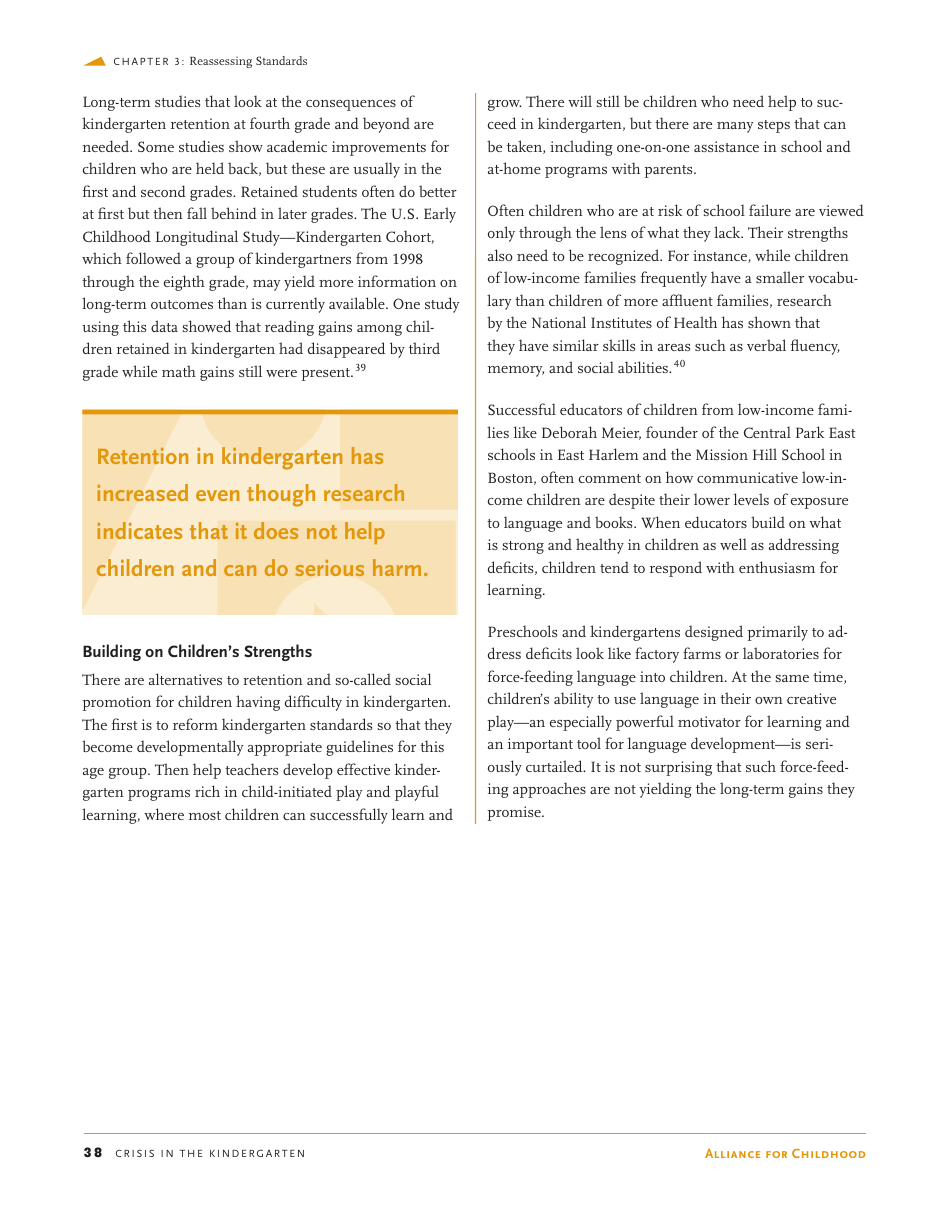 Crisis in the Kindergarten: Why Children Need to Play in School - Edward Miller, Joan Almon, Page 38