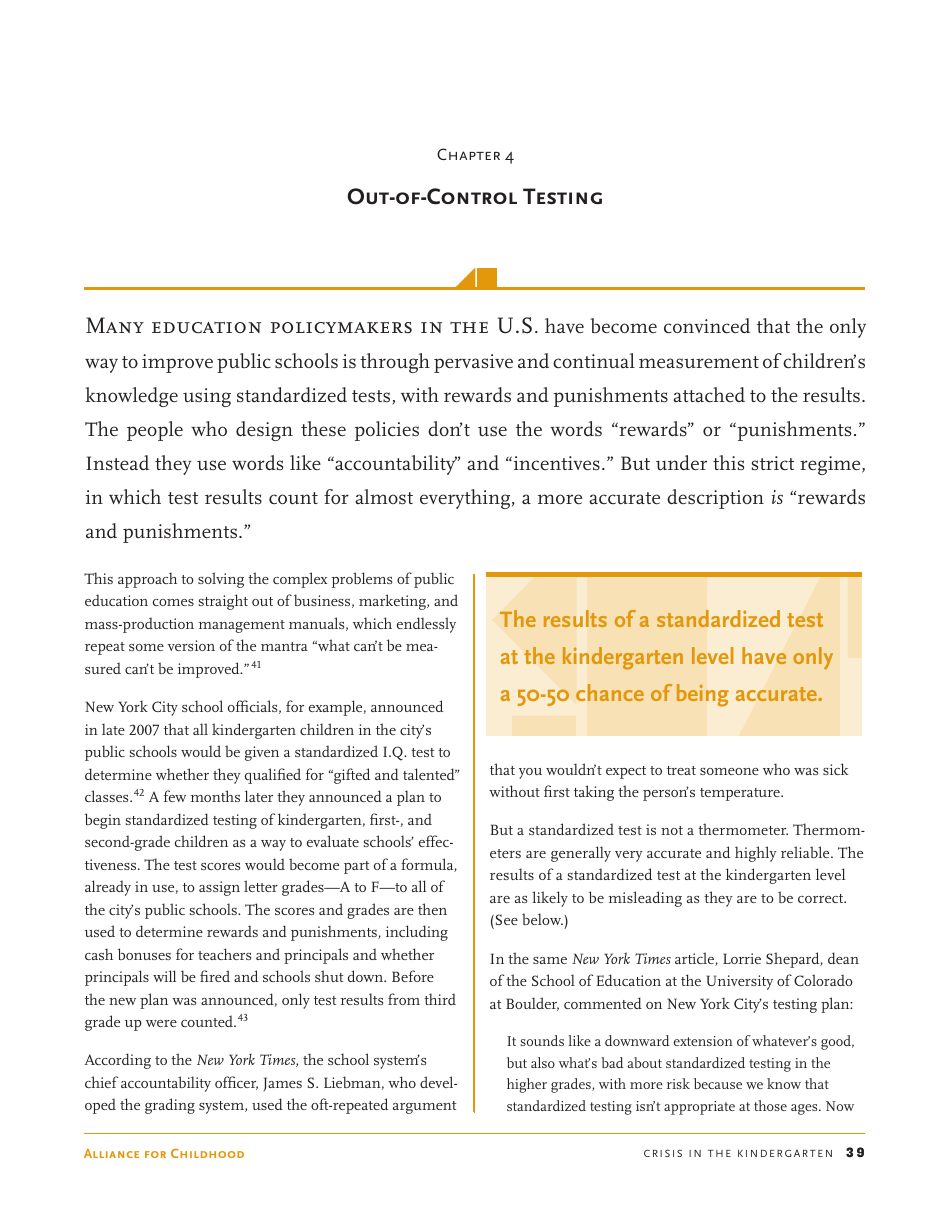 Crisis in the Kindergarten: Why Children Need to Play in School - Edward Miller, Joan Almon, Page 39