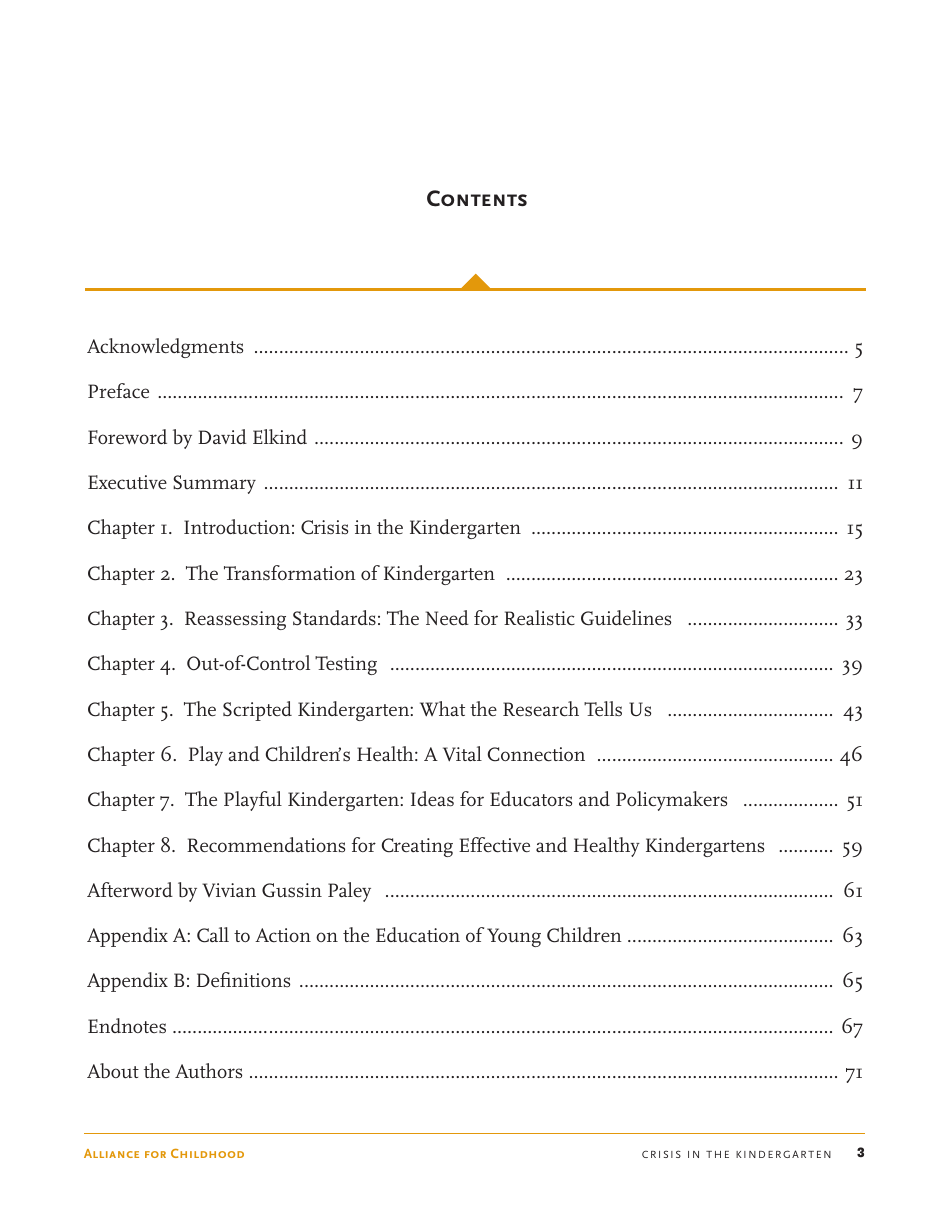 Crisis in the Kindergarten: Why Children Need to Play in School - Edward Miller, Joan Almon, Page 3