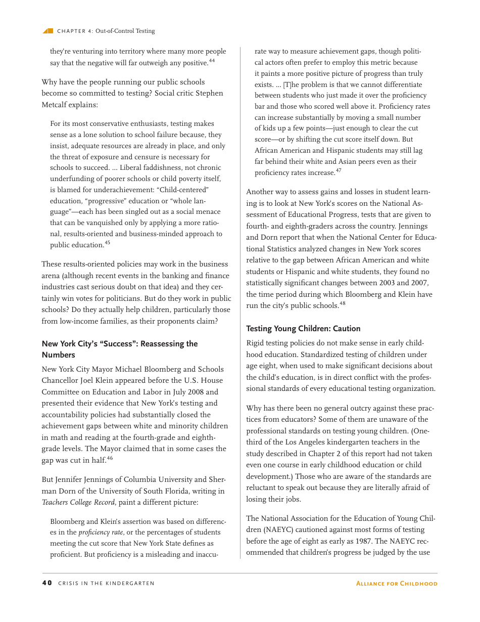 Crisis in the Kindergarten: Why Children Need to Play in School - Edward Miller, Joan Almon, Page 40
