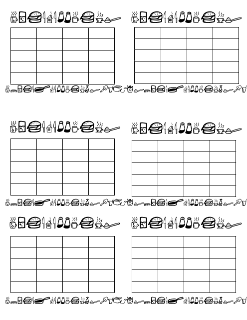 Check-Off Practice Chart Templates