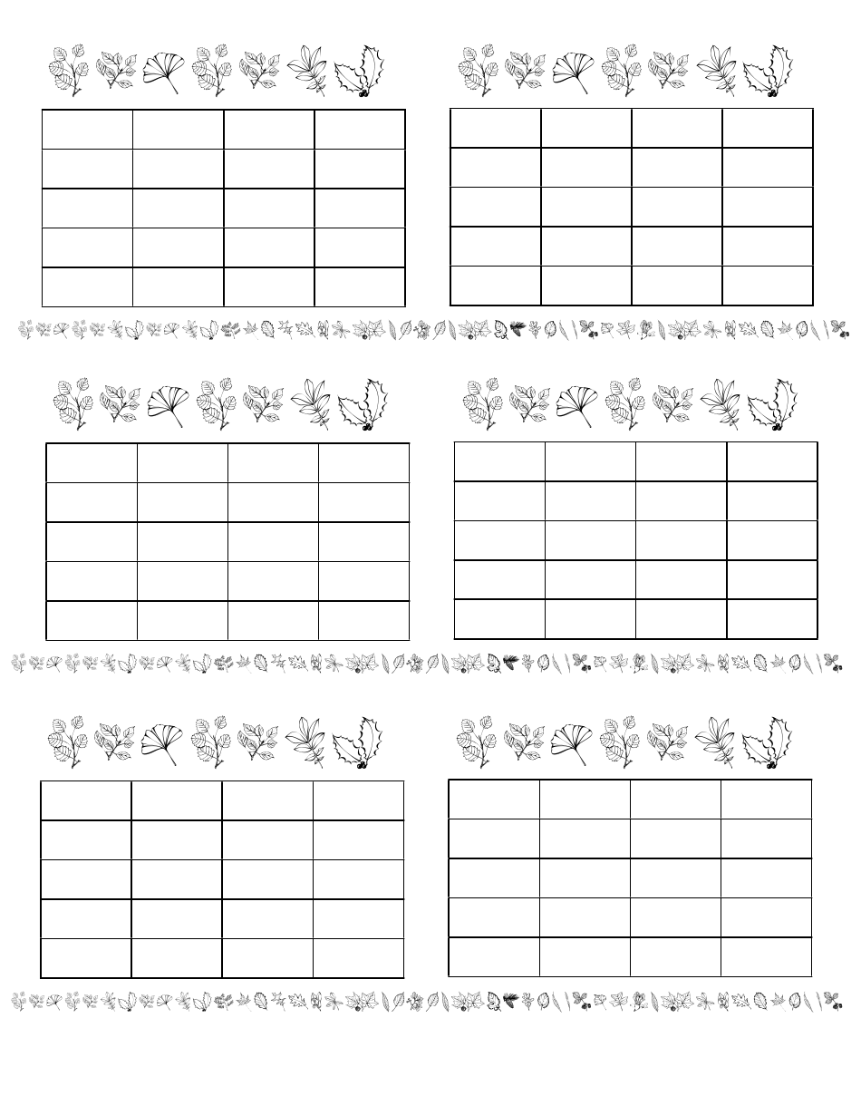 Check-Off Practice Chart Templates, Page 3