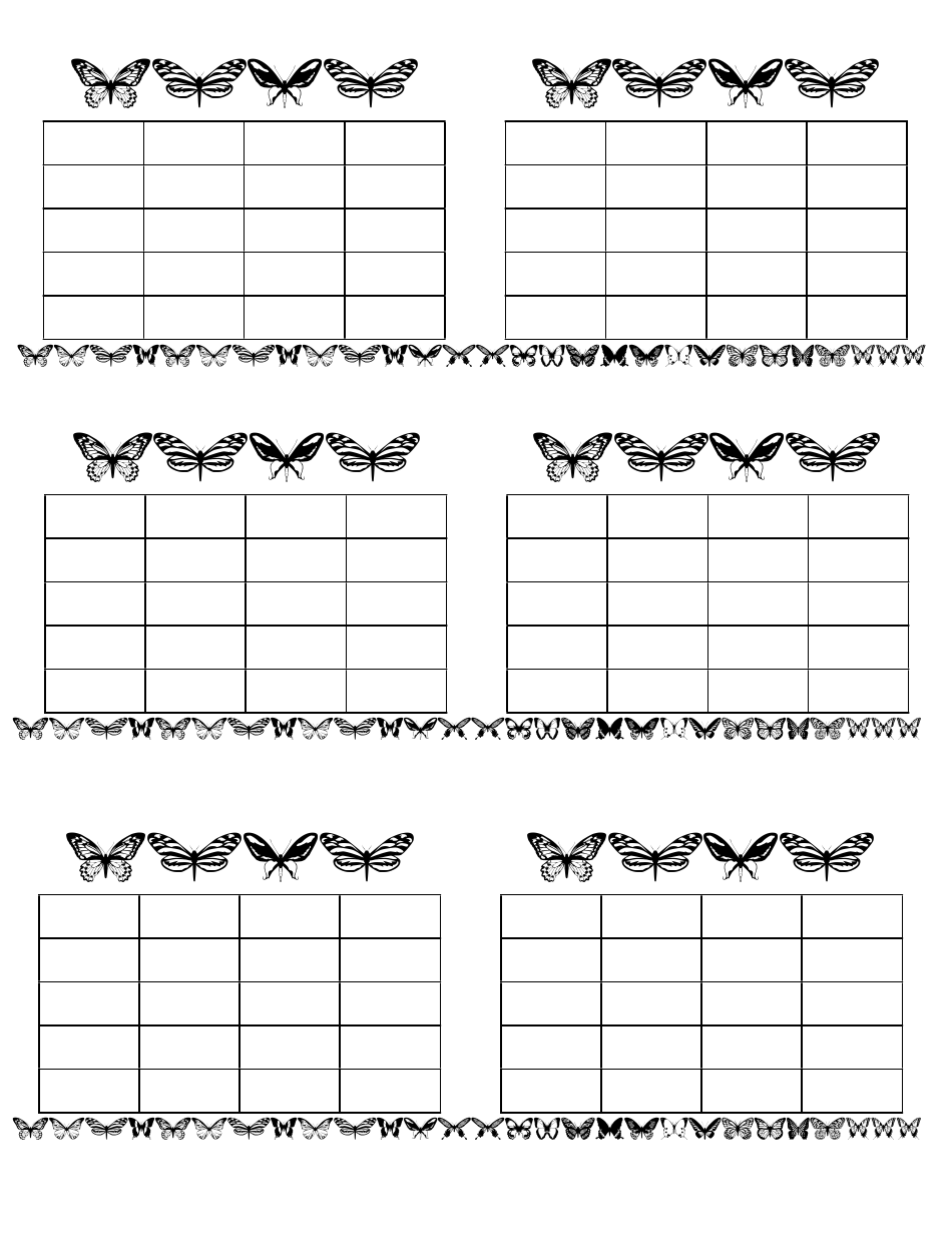 Check-Off Practice Chart Templates, Page 4