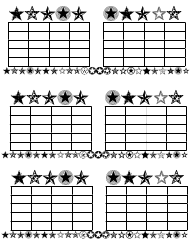 Check-Off Practice Chart Templates, Page 5