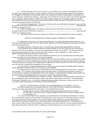 General Power of Attorney Template - California, Page 2