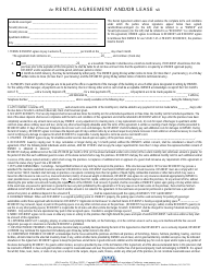 Form 101 &quot;Rental Agreement and/or Lease - Apartment Owners Association of California&quot; - California