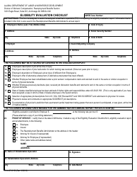 Form 07-6150 &quot;Eligibility Evaluation Checklist&quot; - Alaska