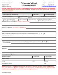 Document preview: Form 07-6126 Fishermen's Fund Physician's Report - Alaska