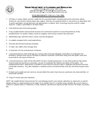TDLR Form COS013 Cosmetology Mobile Salon License Application - Texas, Page 4