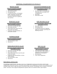 TDLR Form COS013 Cosmetology Mobile Salon License Application - Texas, Page 5
