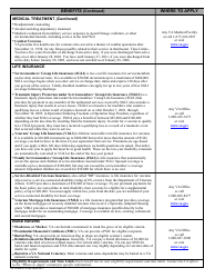 VA Form 21-0760 Benefits in Brief, Page 2