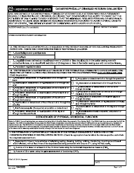 VA Form 10-0383 Catastrophically Disabled Veteran Evaluation