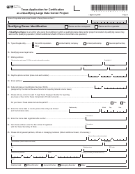 Form AP-236 Texas Application for Certification as a Qualifying Large Data Center Project - Texas, Page 4