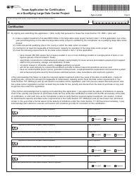 Form AP-236 Texas Application for Certification as a Qualifying Large Data Center Project - Texas, Page 6