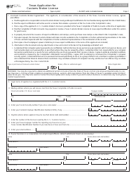 Form AP-168 Texas Application for Customs Broker License - Texas, Page 2