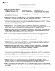 Instrucciones para Formulario APP-201 Solicitud Para El Permiso De Impuesto Sobre Ventas Y Uso - Texas (Spanish), Page 4