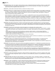 Instrucciones para Formulario APP-201 Solicitud Para El Permiso De Impuesto Sobre Ventas Y Uso - Texas (Spanish), Page 6