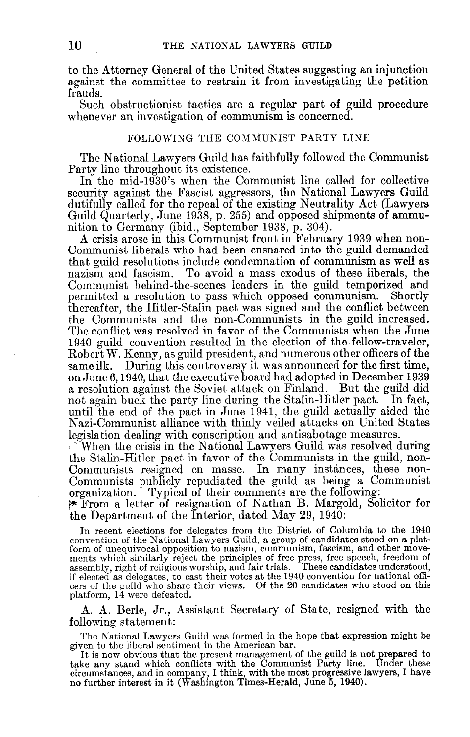 Report on the National Lawyers Guild - Legal Bulwark of the Communist Party, Page 12