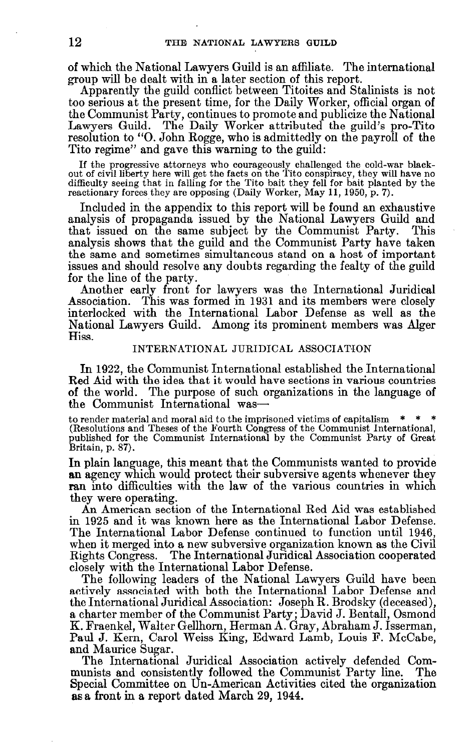Report on the National Lawyers Guild - Legal Bulwark of the Communist Party, Page 14