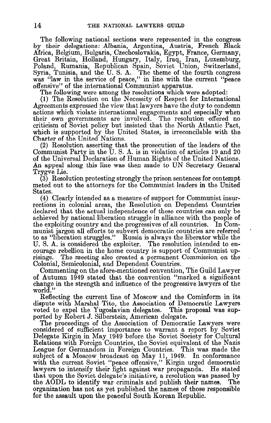 Report on the National Lawyers Guild - Legal Bulwark of the Communist Party, Page 16