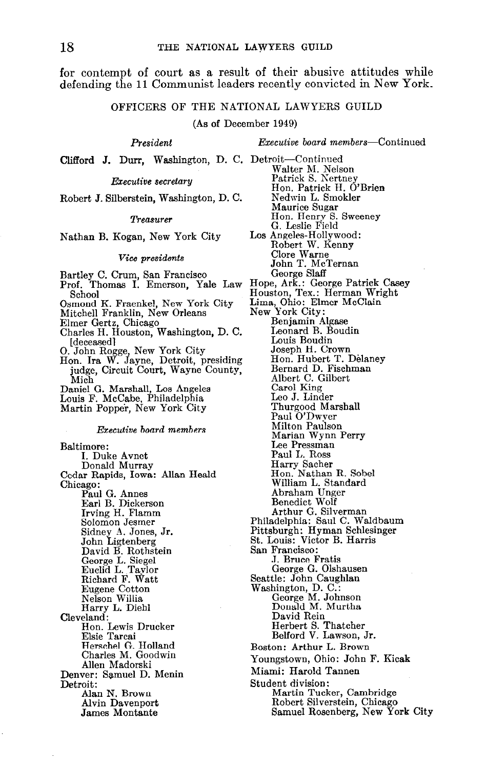 Report on the National Lawyers Guild - Legal Bulwark of the Communist Party, Page 20