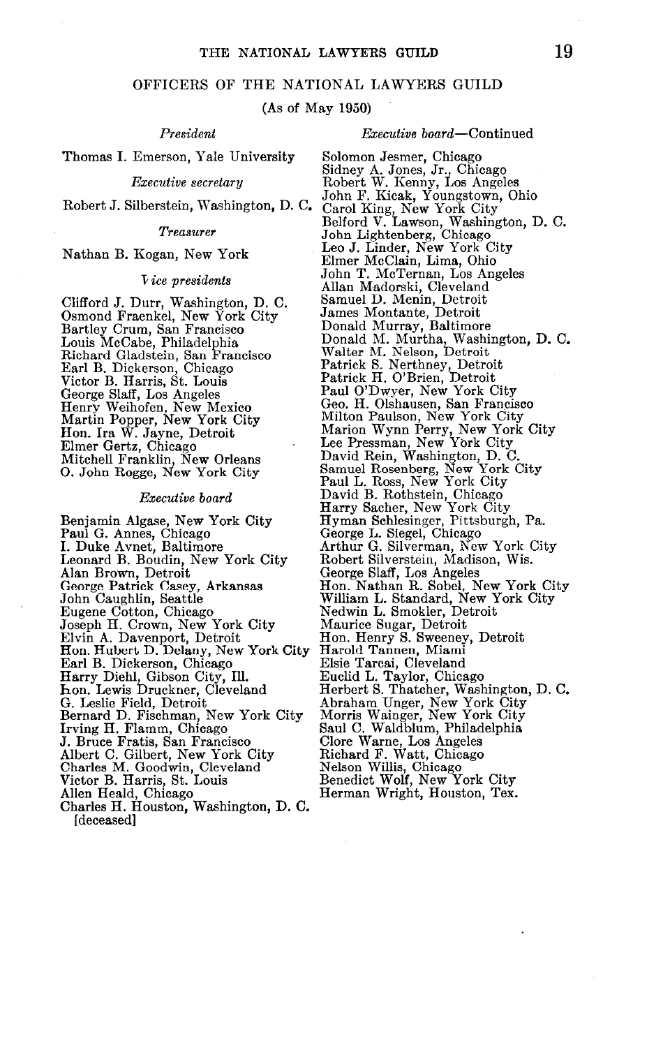 Report on the National Lawyers Guild - Legal Bulwark of the Communist Party, Page 21