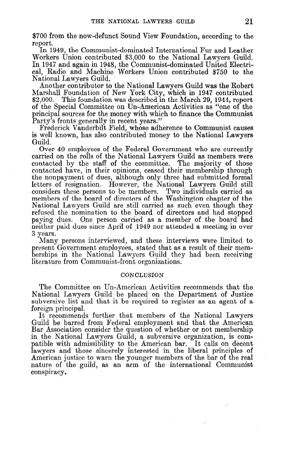 Report on the National Lawyers Guild - Legal Bulwark of the Communist Party, Page 23
