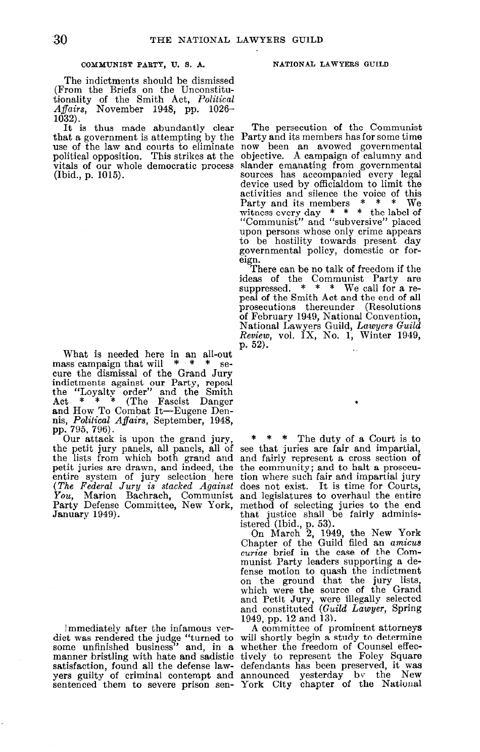 Report on the National Lawyers Guild - Legal Bulwark of the Communist Party, Page 32
