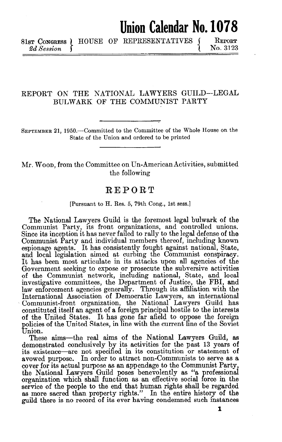 Report on the National Lawyers Guild - Legal Bulwark of the Communist Party, Page 3