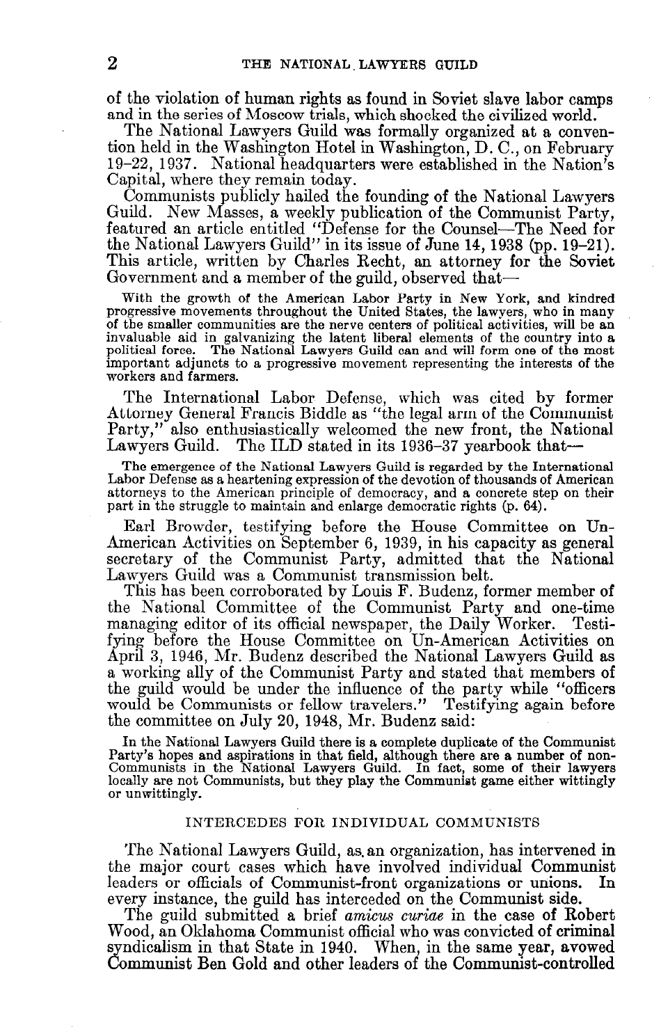 Report on the National Lawyers Guild - Legal Bulwark of the Communist Party, Page 4