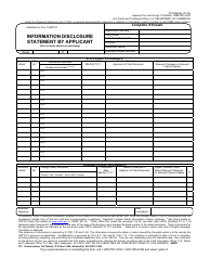 Form PTO/SB/08A &quot;Information Disclosure Statement by Applicant&quot;