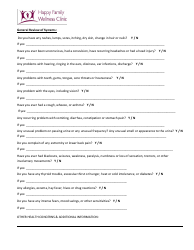 Naturopathic Intake Form - Happy Familiy Wellness Clinic, Page 4