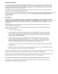 Form TC-40H Historic Preservation Tax Credit - Utah, Page 2