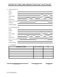 Form SCCA446 Support Information Sheet - South Carolina, Page 2