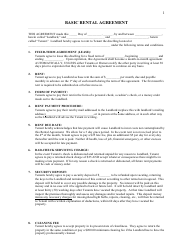 Document preview: Basic Rental Agreement Template