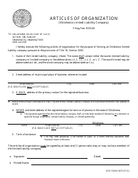 SOS Form 0073 Articles of Organization (Oklahoma Limited Liability Company) - Oklahoma, Page 3