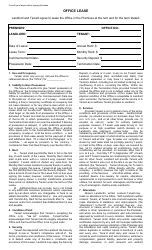 Office Lease Agreement Template - New York