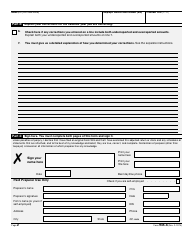 IRS Form 945-X &quot;Adjusted Annual Return of Withheld Federal Income Tax or Claim for Refund&quot;, Page 2