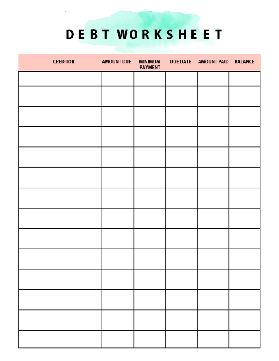 Green-Pink Monthly Bills Payment Log Template Download Printable PDF ...