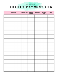 &quot;Green-Pink Monthly Bills Payment Log Template&quot;, Page 3