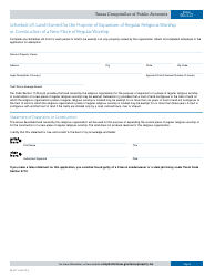 Form 50-117 Application for Religious Organization Property Tax Exemption - Texas, Page 5
