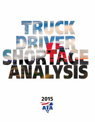 Document preview: Truck Driver Shortage Analysis - Bob Costello, Rod Suarez, 2015