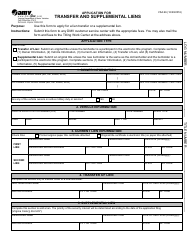 Form VSA66 &quot;Application for Transfer and Supplemental Liens&quot; - Virginia