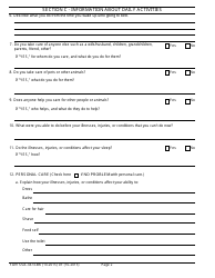 Form SSA-3373-BK Function Report - Adult, Page 4