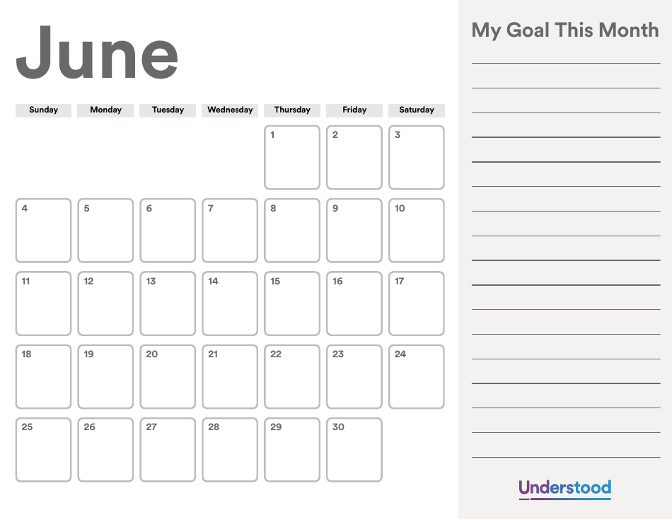 Goals Calendar Template, Page 6